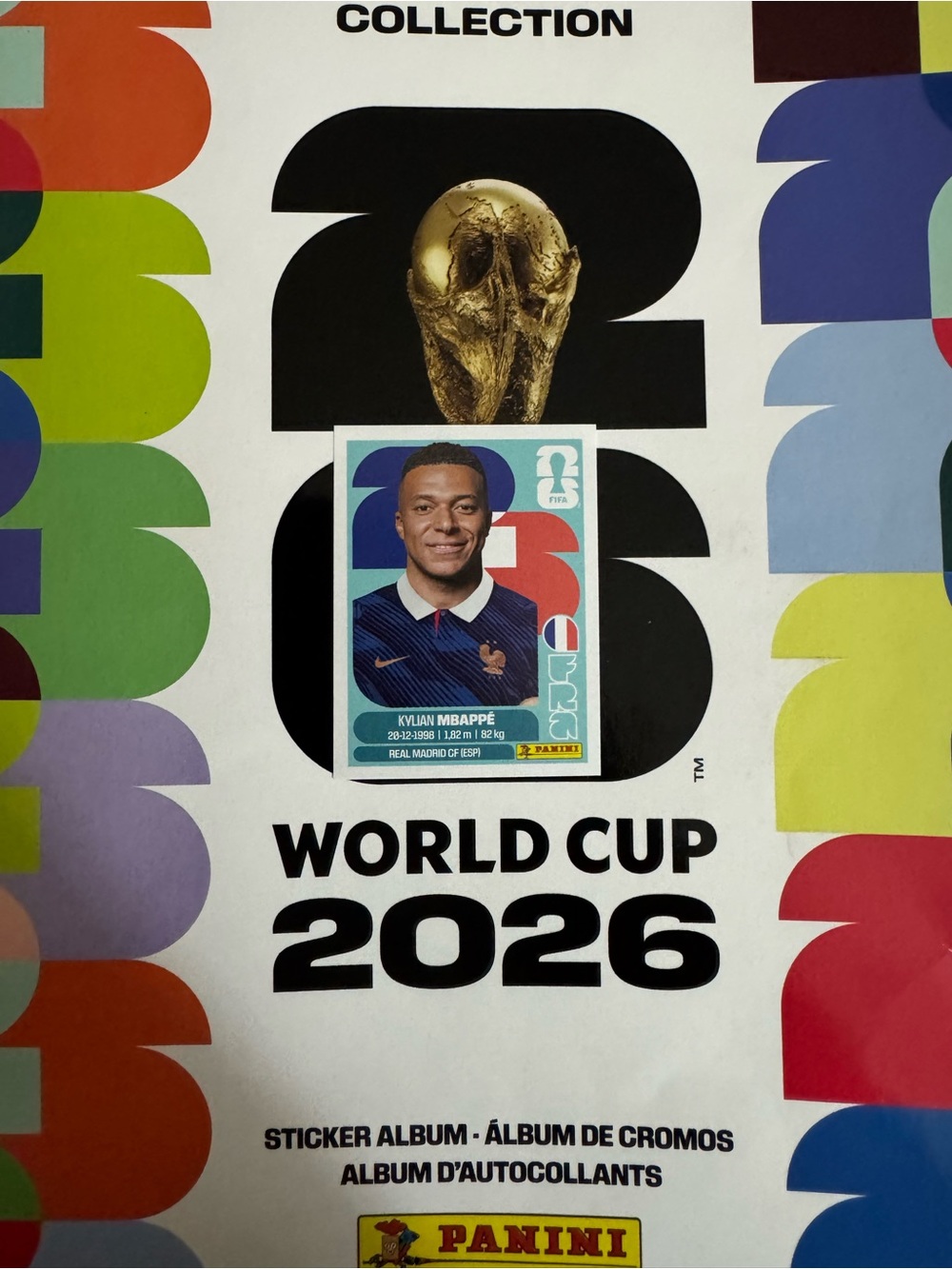 FIFA Panini Kylian Mbappe World Cup 2026 Sticker - France
